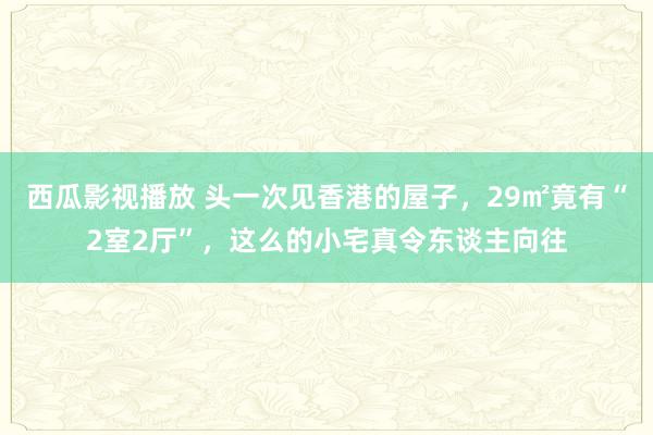 西瓜影视播放 头一次见香港的屋子，29㎡竟有“2室2厅”，这么的小宅真令东谈主向往