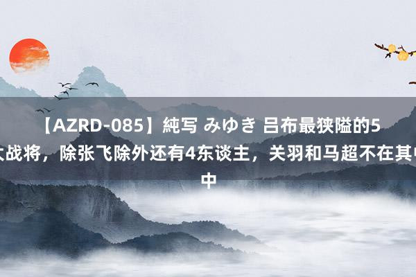 【AZRD-085】純写 みゆき 吕布最狭隘的5大战将，除张飞除外还有4东谈主，关羽和马超不在其中