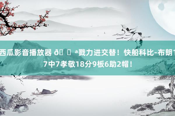 西瓜影音播放器 💪戮力进交替！快船科比-布朗17中7孝敬18分9板6助2帽！