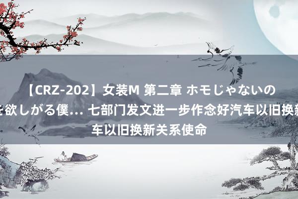 【CRZ-202】女装M 第二章 ホモじゃないのにチ○ポを欲しがる僕… 七部门发文进一步作念好汽车以旧换新关系使命