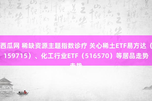 西瓜网 稀缺资源主题指数诊疗 关心稀土ETF易方达（159715）、化工行业ETF（516570）等居品走势