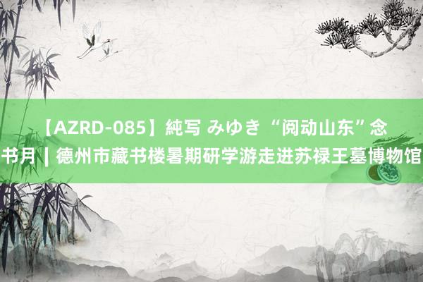 【AZRD-085】純写 みゆき “阅动山东”念书月∣德州市藏书楼暑期研学游走进苏禄王墓博物馆