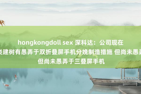 hongkongdoll sex 深科达：公司现在面板显现模组类建树有愚弄于双折叠屏手机分娩制造措施 但尚未愚弄于三叠屏手机